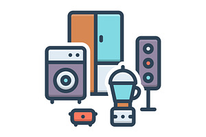 Electronics color icon, a Duotone Icon by Creative priyanka