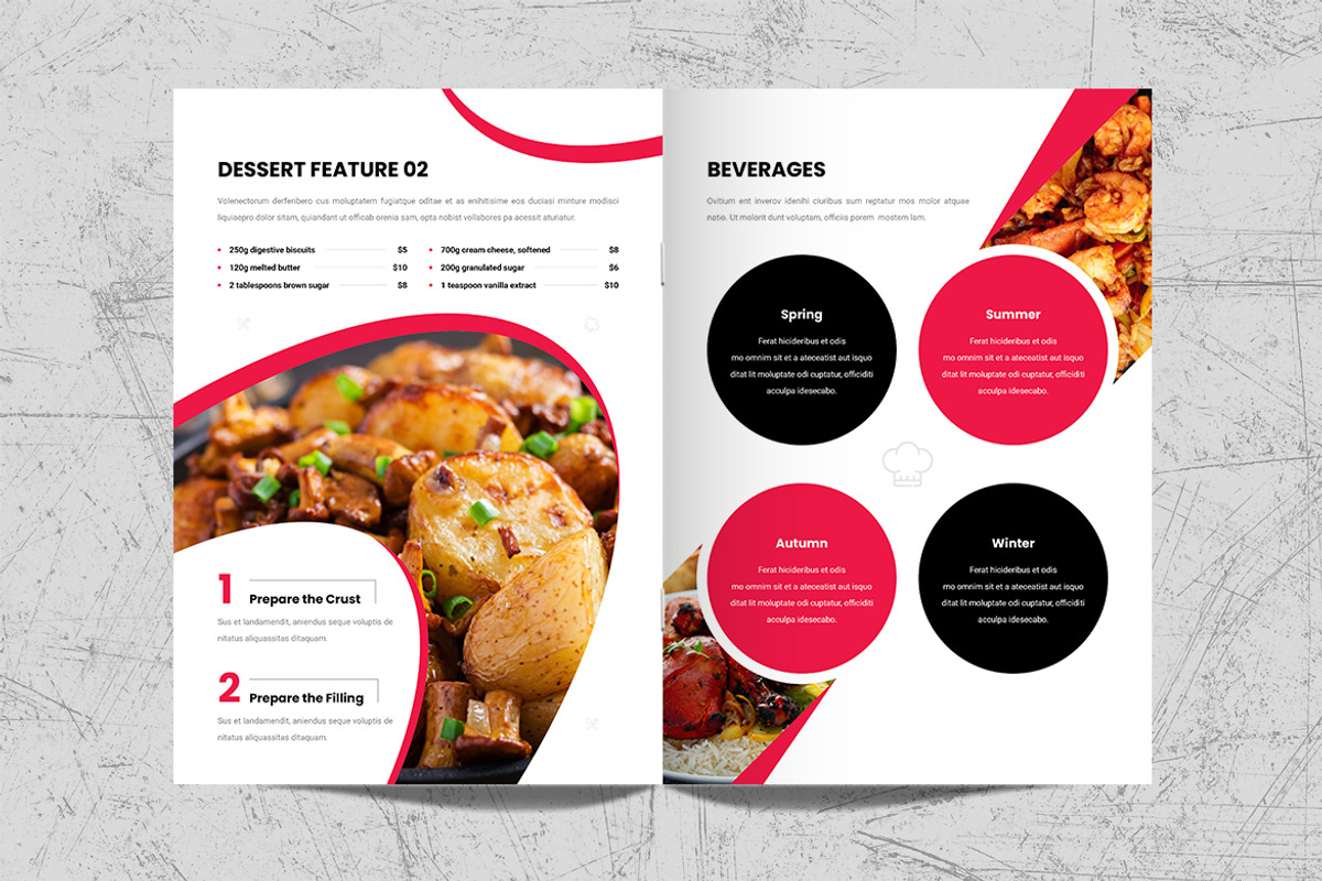 Cookbook Template, a Brochure Template by White Graphic (Photo 10 of 11)