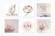 Vintage Flowers Collection, an Illustration by TL Design (Thumbnail 2 of 8)