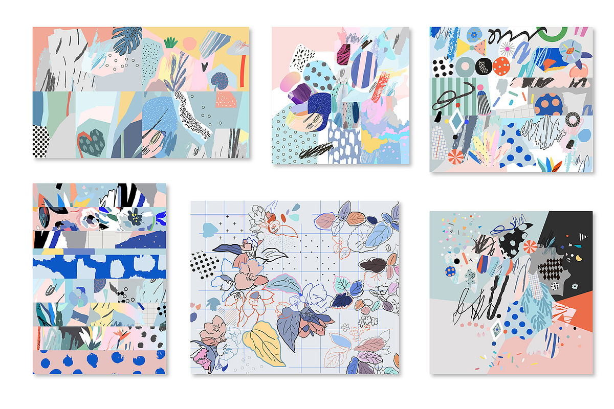 18 art Collages, a Pattern Graphic by Lera Efremova (Photo 3 of 9)
