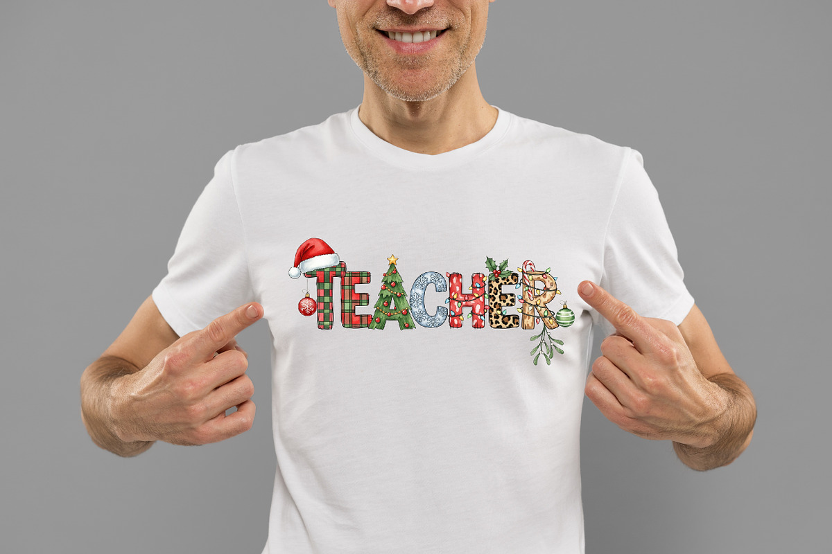 Christmas Teacher png, an Illustration by Designworld (Photo 3 of 5)