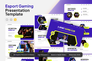 Esport Gaming Google Slide Template, a Presentation Template by Annora Studio