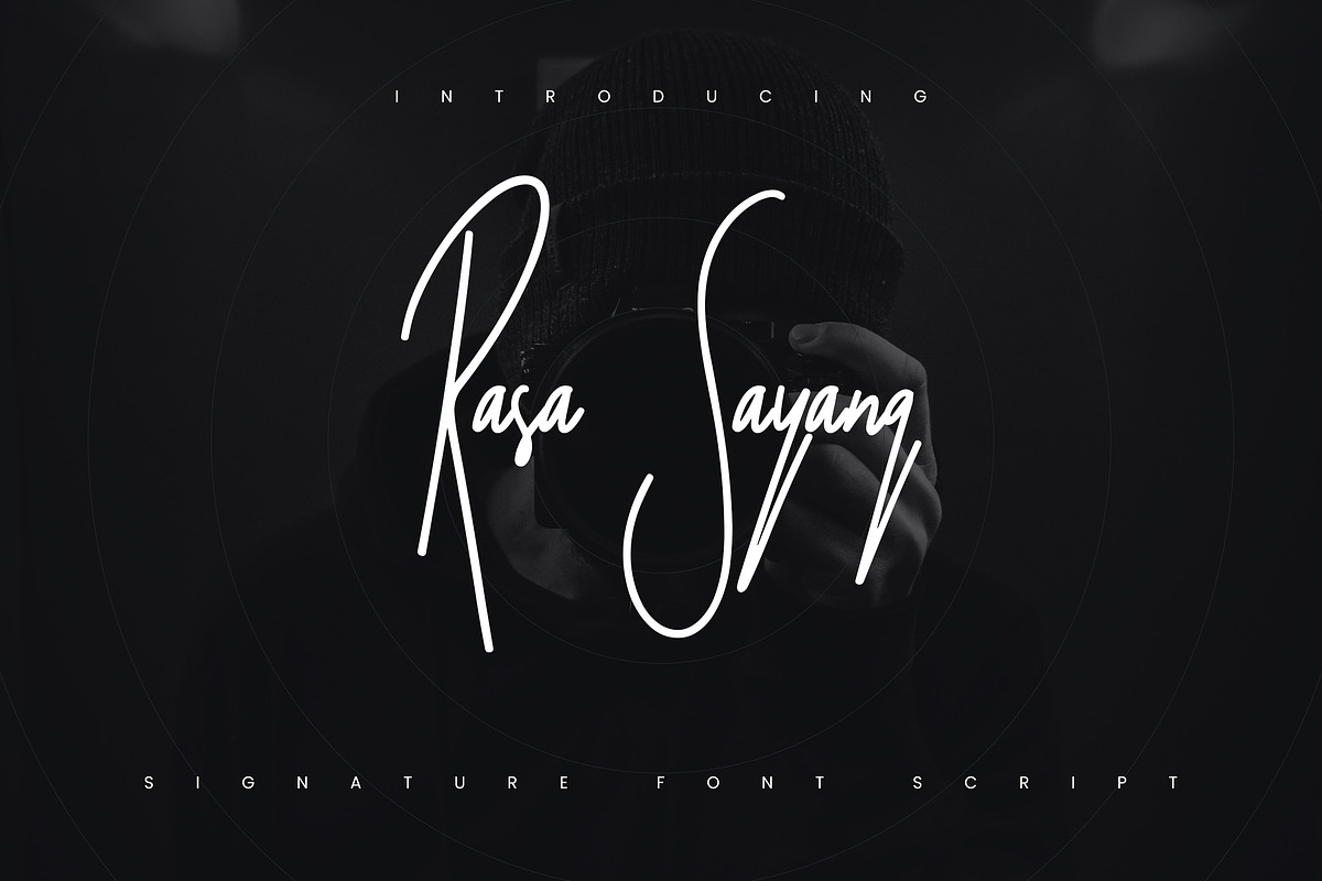 Rasa Sayang - Signature Scipt Font, a Handwritten Font by Samtiv Studio (Photo 1 of 8)