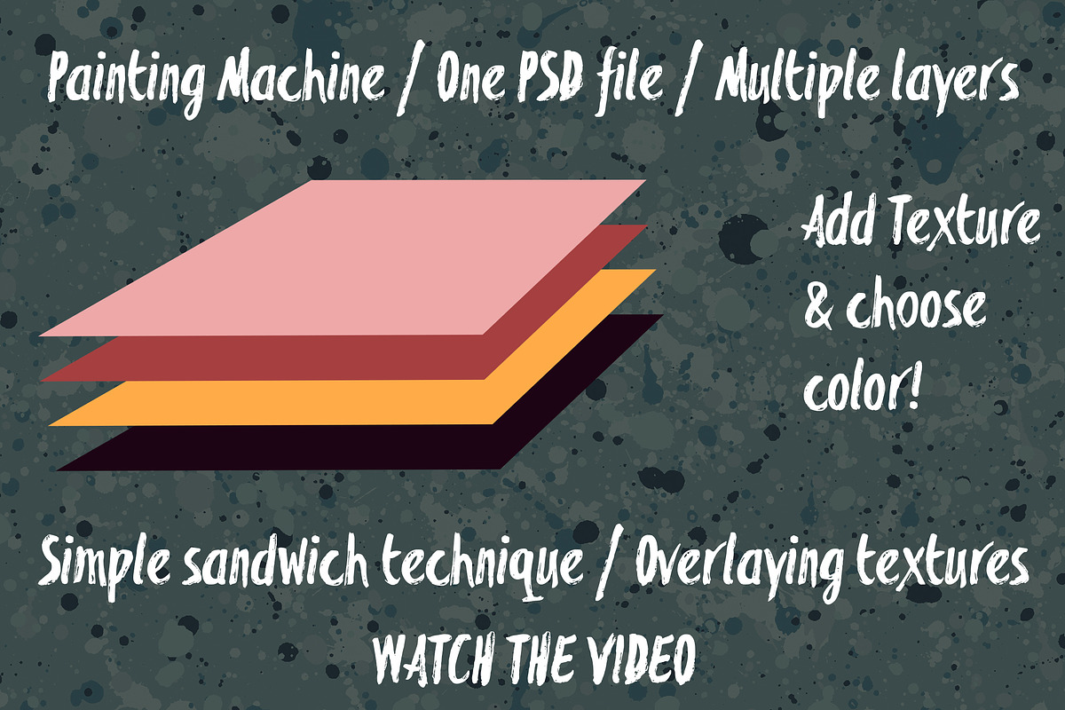 Action Painting Vector Textures, a Texture Graphic by Guerillacraft