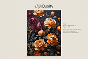 FLORAL Oil Painting Backgrounds, an Illustration by Aire Studio (Thumbnail 2 of 7)