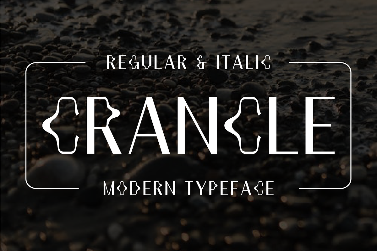 Crancle - Modern Typeface, a Sans Serif Font by Made by Cap (Photo 1 of 5)