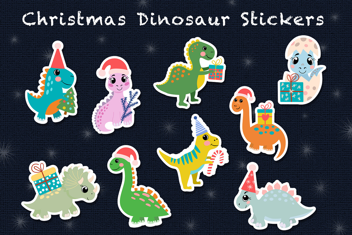 Christmas Stickers Bundle, an Illustration by rinaletters (Photo 4 of 7)