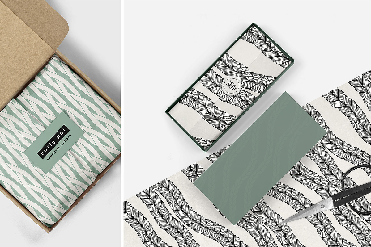 Braids. Seamless Pattern Set, a Pattern Graphic by Curly_Pat (Photo 7 of 7)