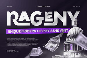 Rageny - Unique Modern Sans Font