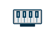 Piano Flat Icon, an Icon by Pexelpy (Thumbnail 2 of 2)