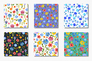 Field flowers in watercolor, a Pattern Graphic by Julycolor (Thumbnail 3 of 4)