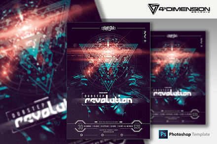 Dubstep Revolution Flyer Template