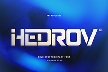 Hedrov - Bold Sports Display Font