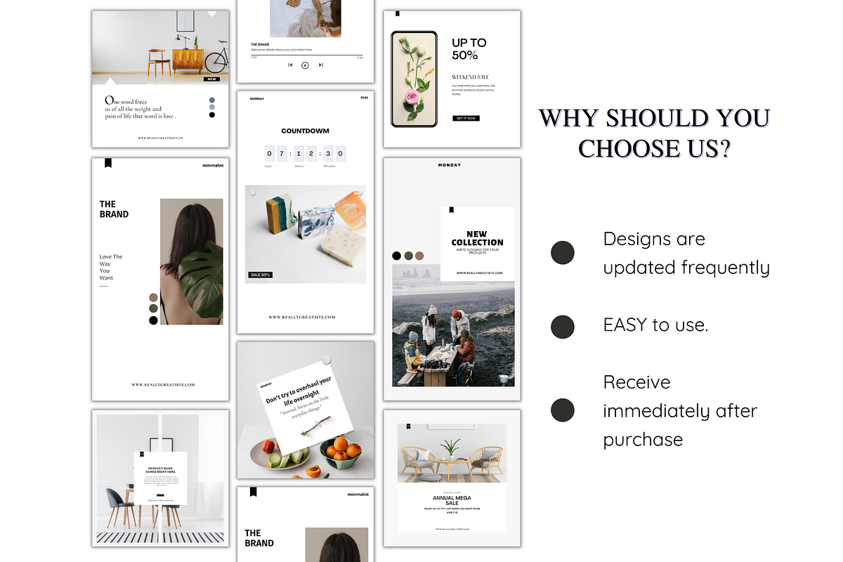 Instagram Stories & Posts Minimalist, a Social Media Template by Meoww_Design (Photo 5 of 6)