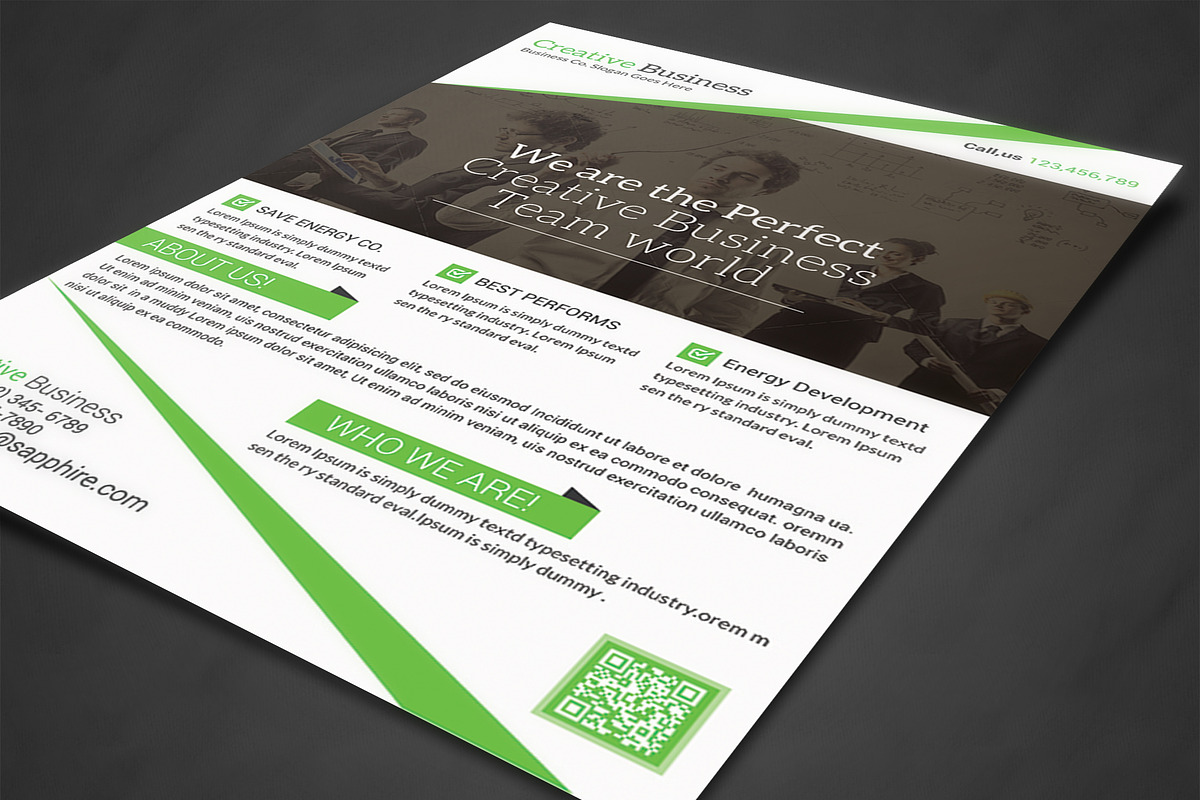 Business Flyer Print Templates, a Flyer Template by AfzaalGraphics (Photo 2 of 4)