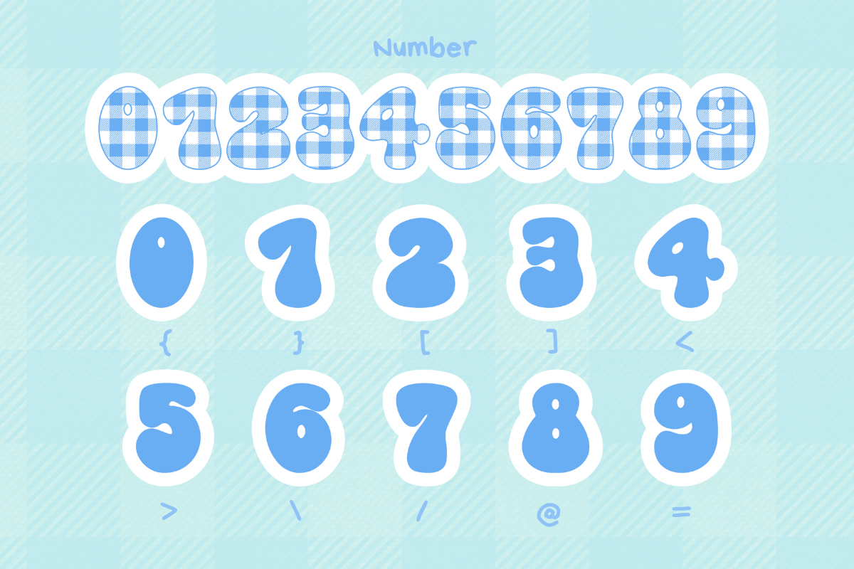Plaid Chritmas Font, a Handwritten Font by Babymimiart (Photo 9 of 9)