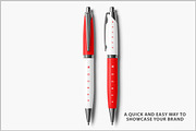 Two Pens Mockup PSD, a Pens & Pencil Mockup by Bruno's Shop (Thumbnail 2 of 4)