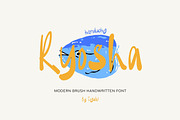 Ryosha, a Handwritten Font by rudiSasori (Thumbnail 1 of 16)