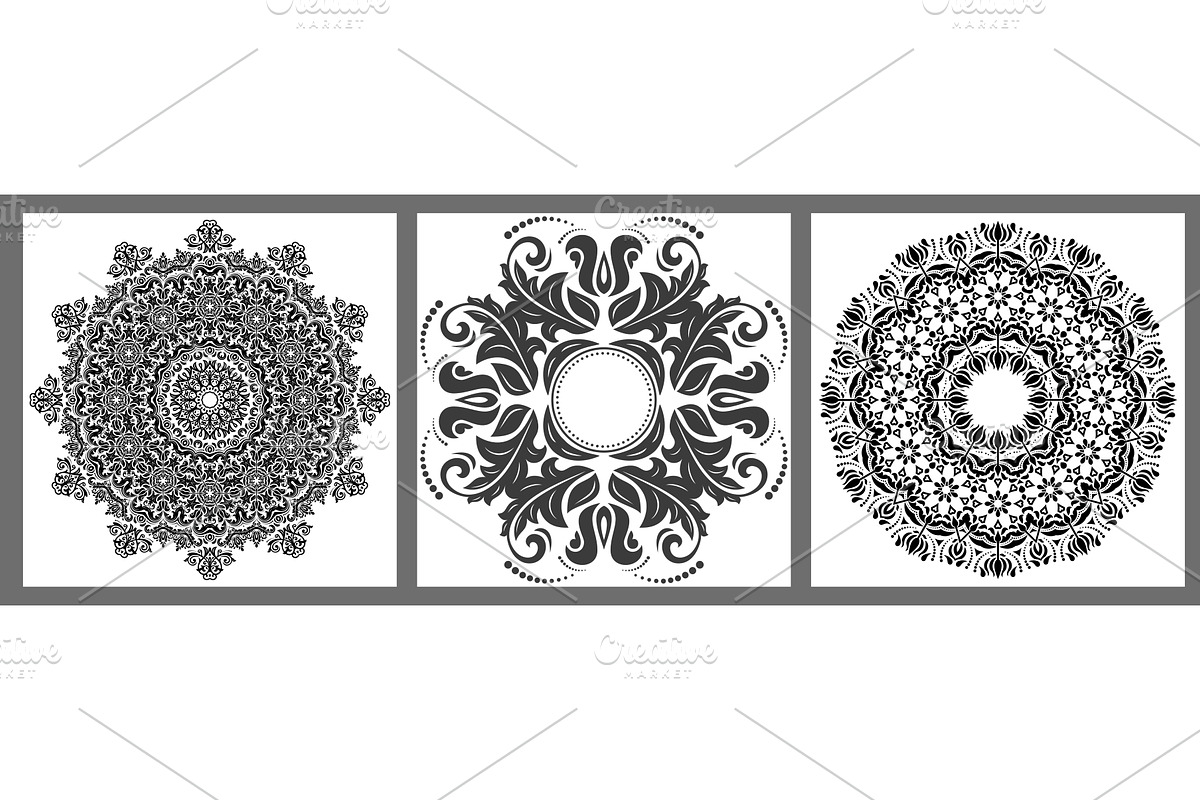 Vintage Big Set of Round Vector, an Illustration by FineArtStudio (Photo 1 of 3)