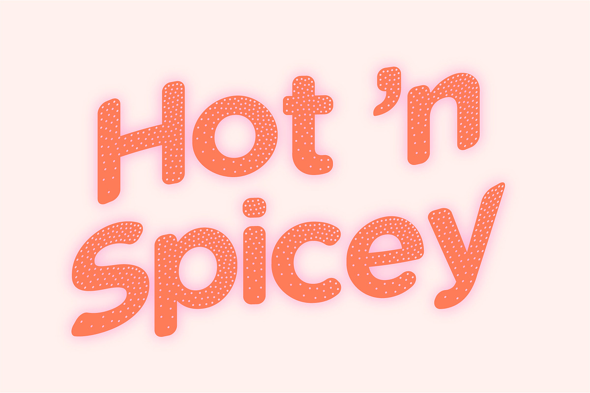 Hot Peach - Sans Serif Display Font, a Sans Serif Font by Huebert World (Photo 7 of 10)