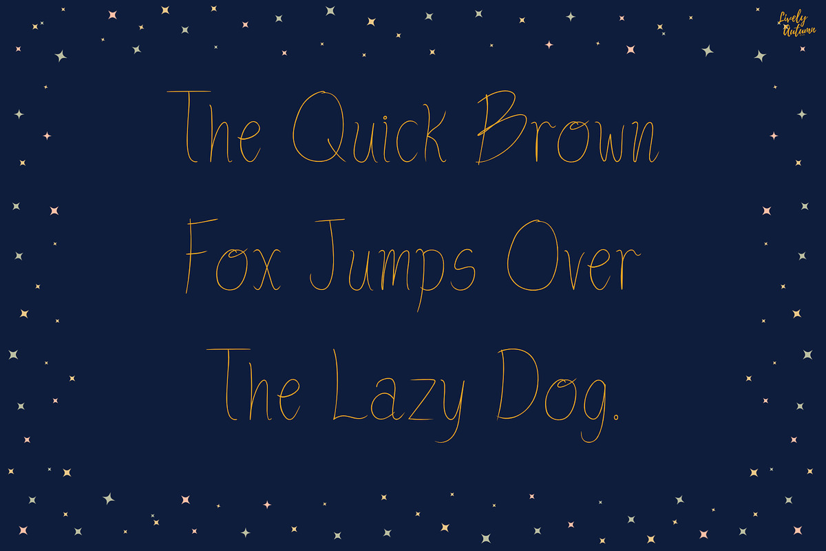 Glamorous Night | Handwriting font, a Handwritten Font by LivelyAutumn11.11 (Photo 4 of 5)