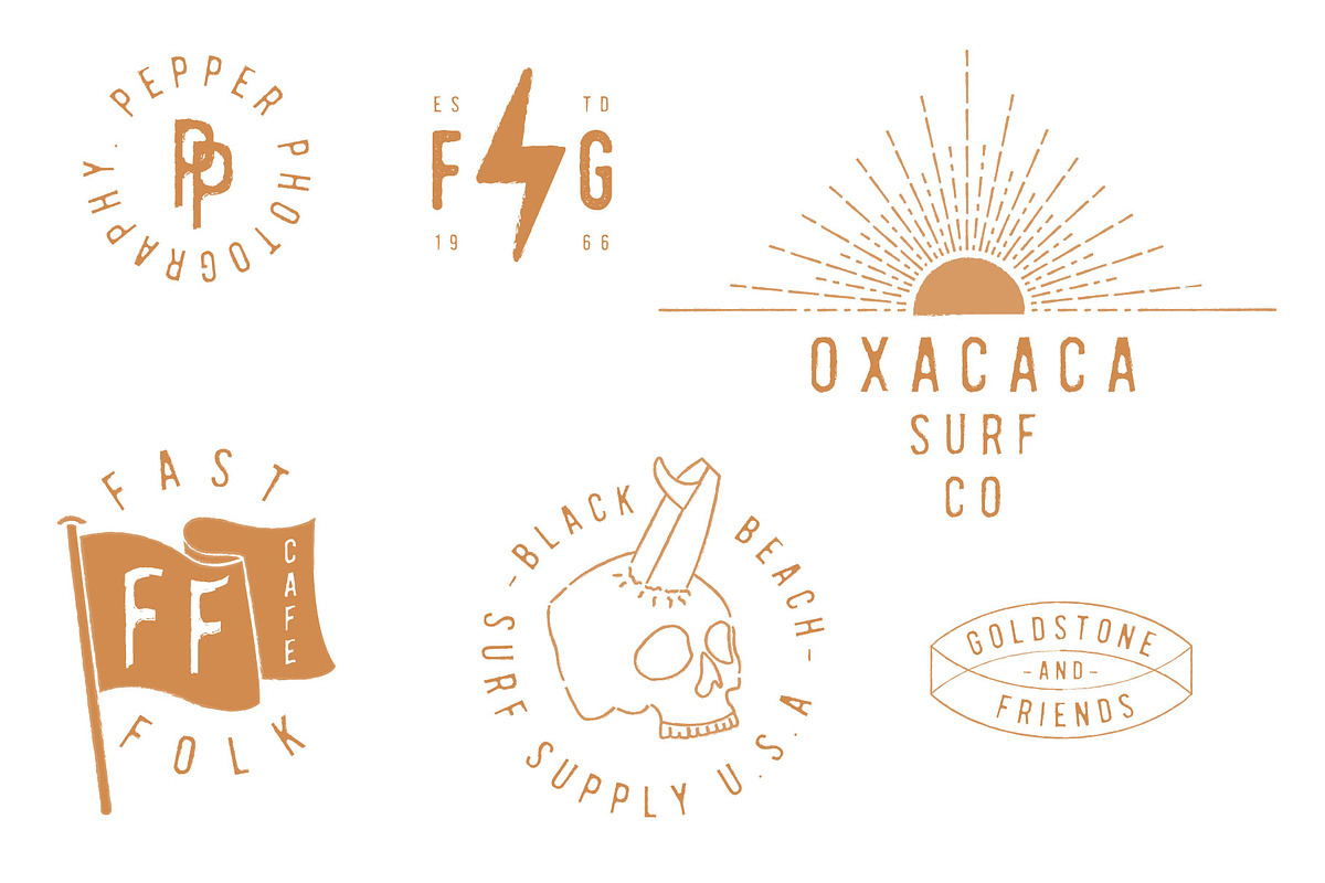 The vintage logo & font super bundle, a Branding & Logo Template by Tropical Type (Photo 6 of 16)