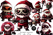 Quirky Spooky Santa Claus Clipart, an Object Illustration by Design Scotch (Thumbnail 1 of 7)