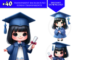 Graduation cap kids Clipart Preschoo, an Education Illustration by VM PARTYS  BY TAIRUMA (Thumbnail 9 of 10)