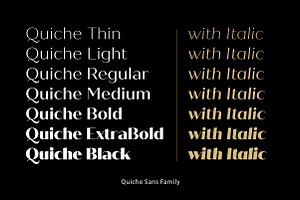 Quiche Sans Font Family