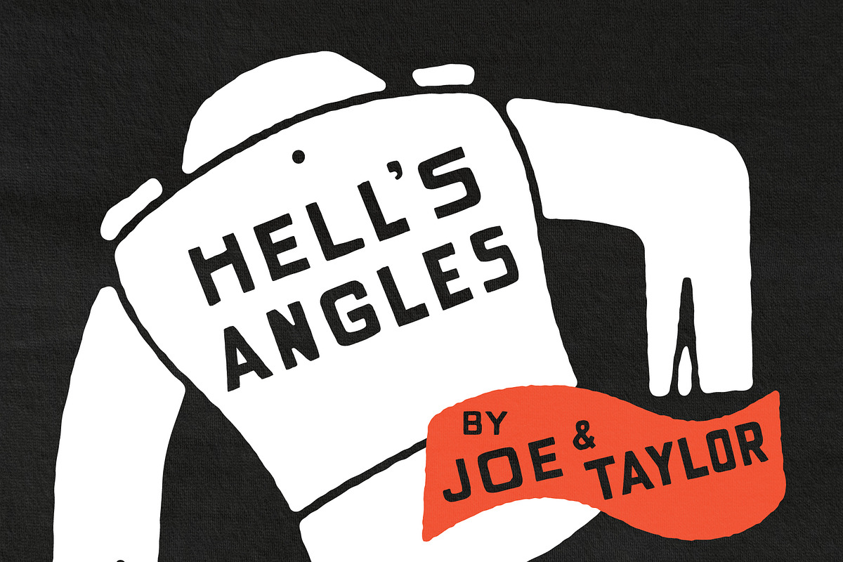 Hell's Angles Handdrawn Display Font, a Sans Serif Font by Off The Rack © (Photo 2 of 8)