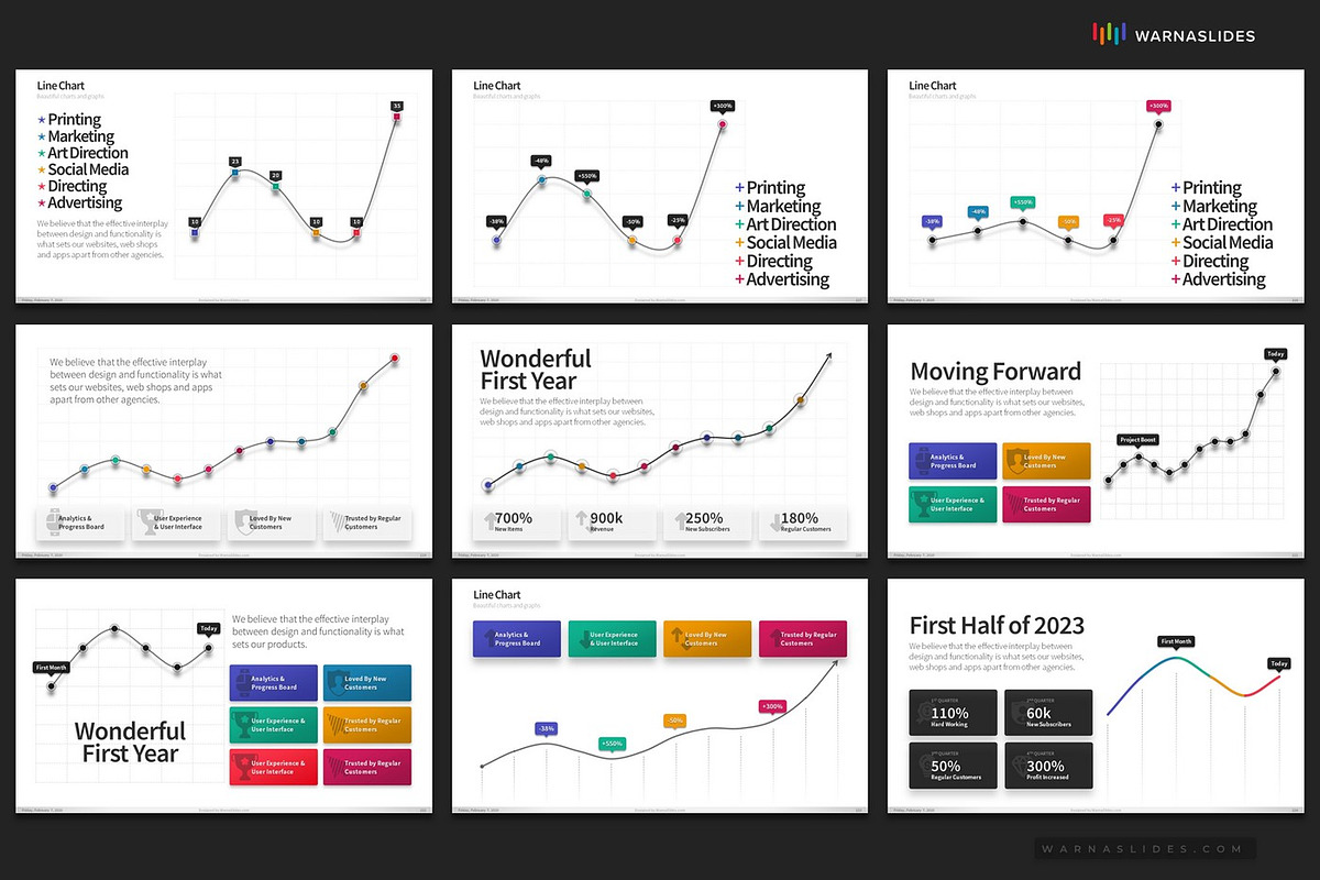 PowerPoint Charts & Graphs, a Presentation Template by Warna Works (Photo 31 of 40)