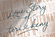 Loyalty Script Fonts, a Script Font by 50Fox (Thumbnail 2 of 15)