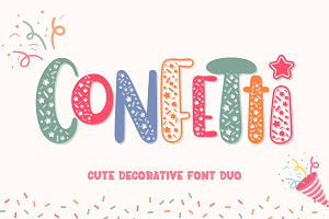 Confetti - Display Font Duo