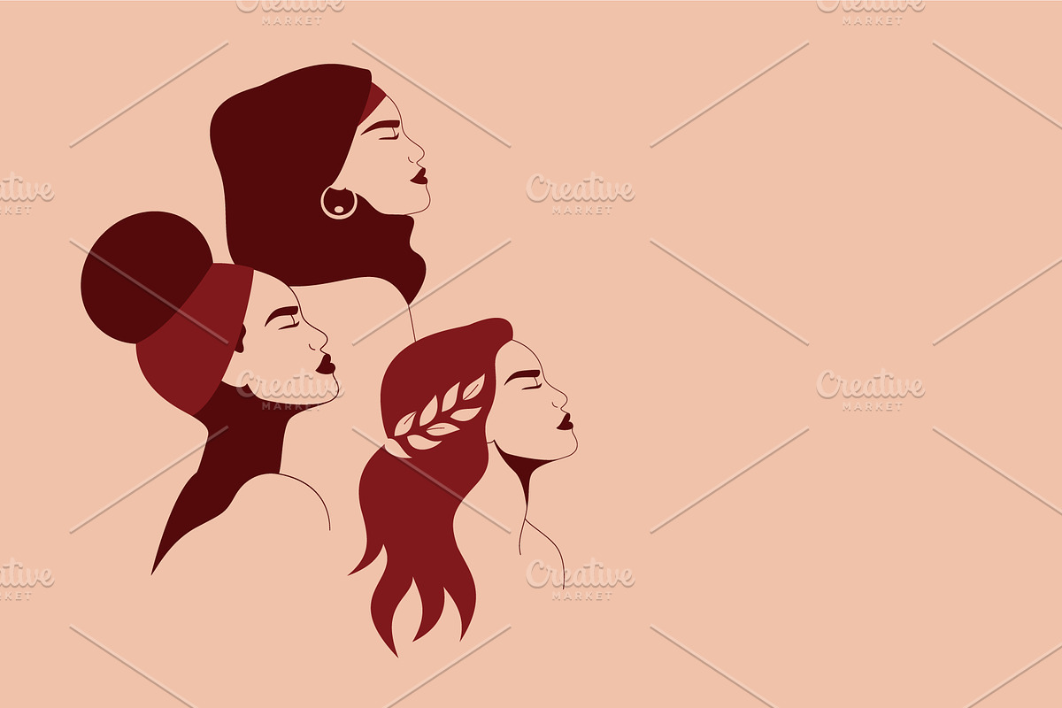 International Women's Day Cards, a Person Illustration by Mary Long (Photo 2 of 6)