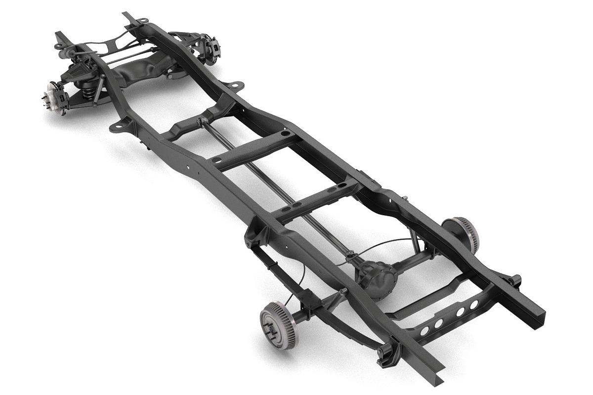 PICKUP TRUCK CHASSIS 2WD, a Cars & Vehicle 3D Model by NNAVAS 3D (Photo 2 of 18)
