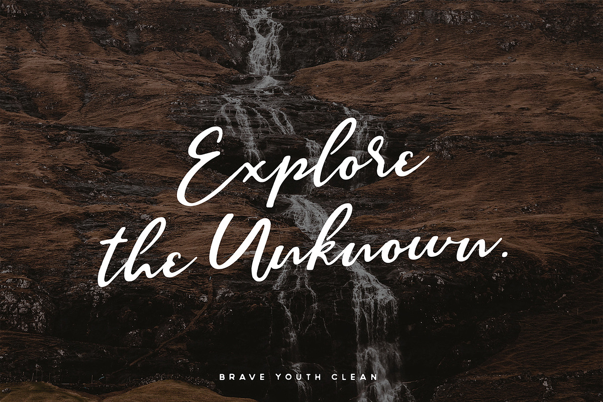 Brave Youth Script Typeface preview 4
