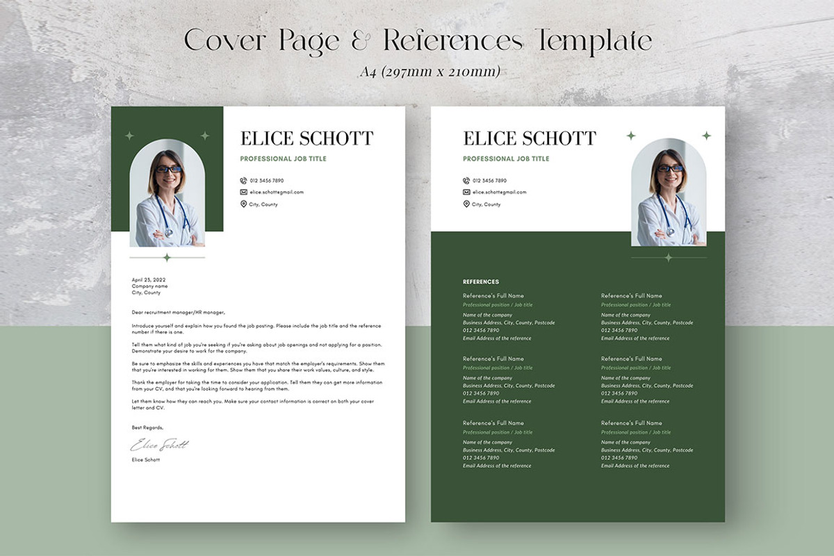 CANVA Resume Template / CV Set, a Resume Template by RWstudio (Photo 5 of 8)