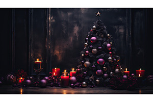 purple dark christmas background ai, a Background Photo by pikepicture