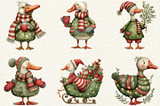 Whimsical Geese Clipart Bundle, an Illustration by DreamCafeArt (Thumbnail 6 of 7)
