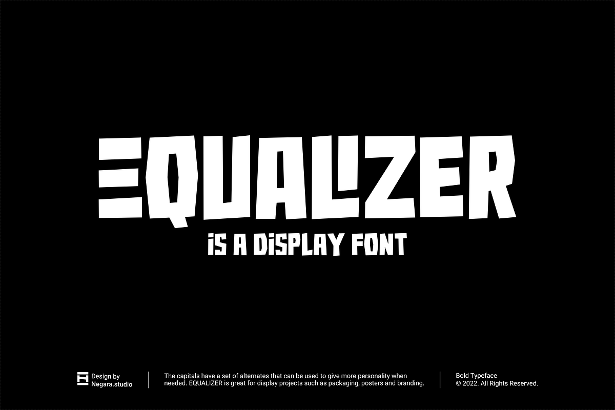 Equalizer, a Sans Serif Font by Negara Studio (Photo 1 of 10)