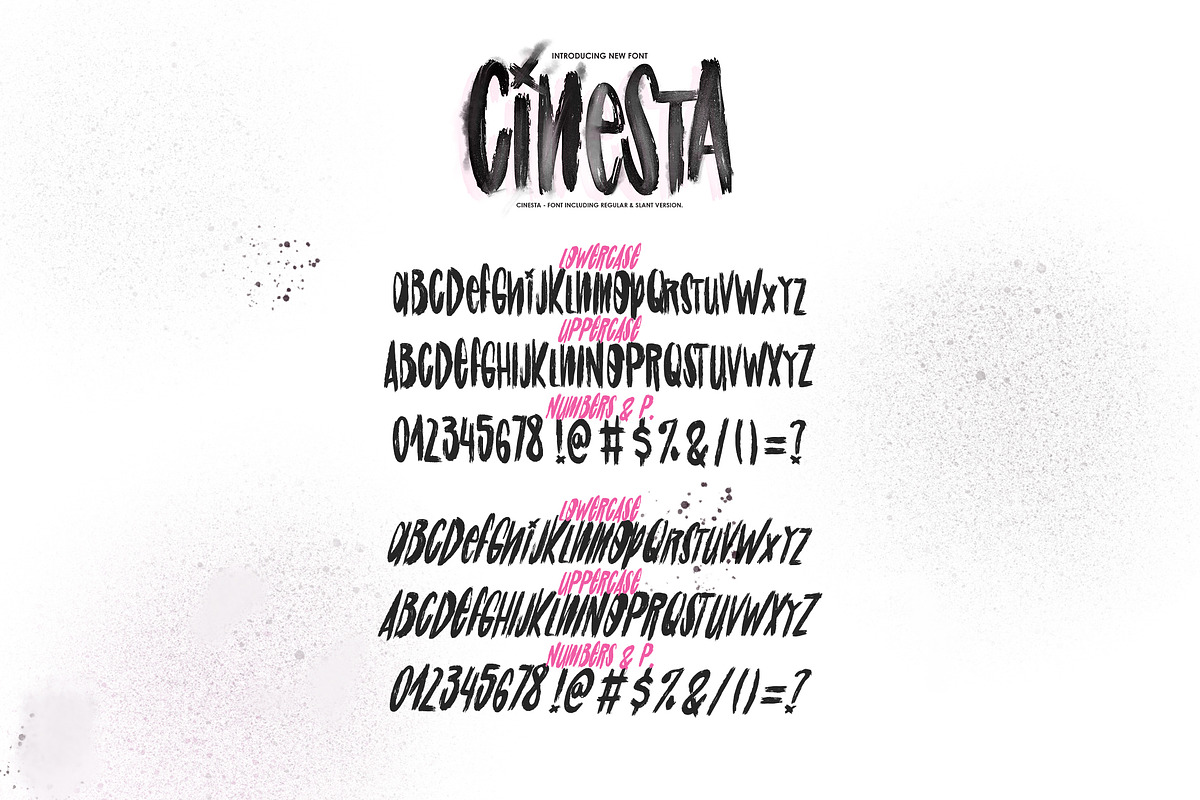 Cinesta Font preview 2