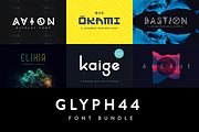Glyph 44 | Font Bundle, a Sans Serif Font by Glyph44 (Thumbnail 1 of 25)
