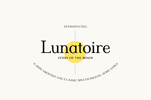 Lunatoire Modern Serif Font