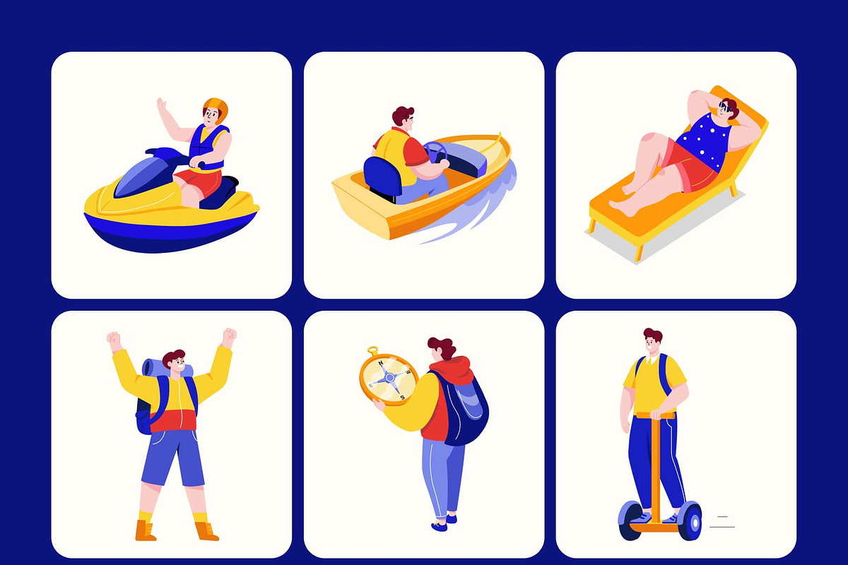 Travel illustration Art, a Person Illustration by Vectors Market (Photo 7 of 9)