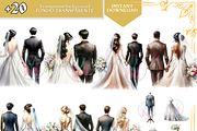 Bride and Groom Back Clipart Wedding, a Person Illustration by VM PARTYS  BY TAIRUMA (Thumbnail 8 of 10)