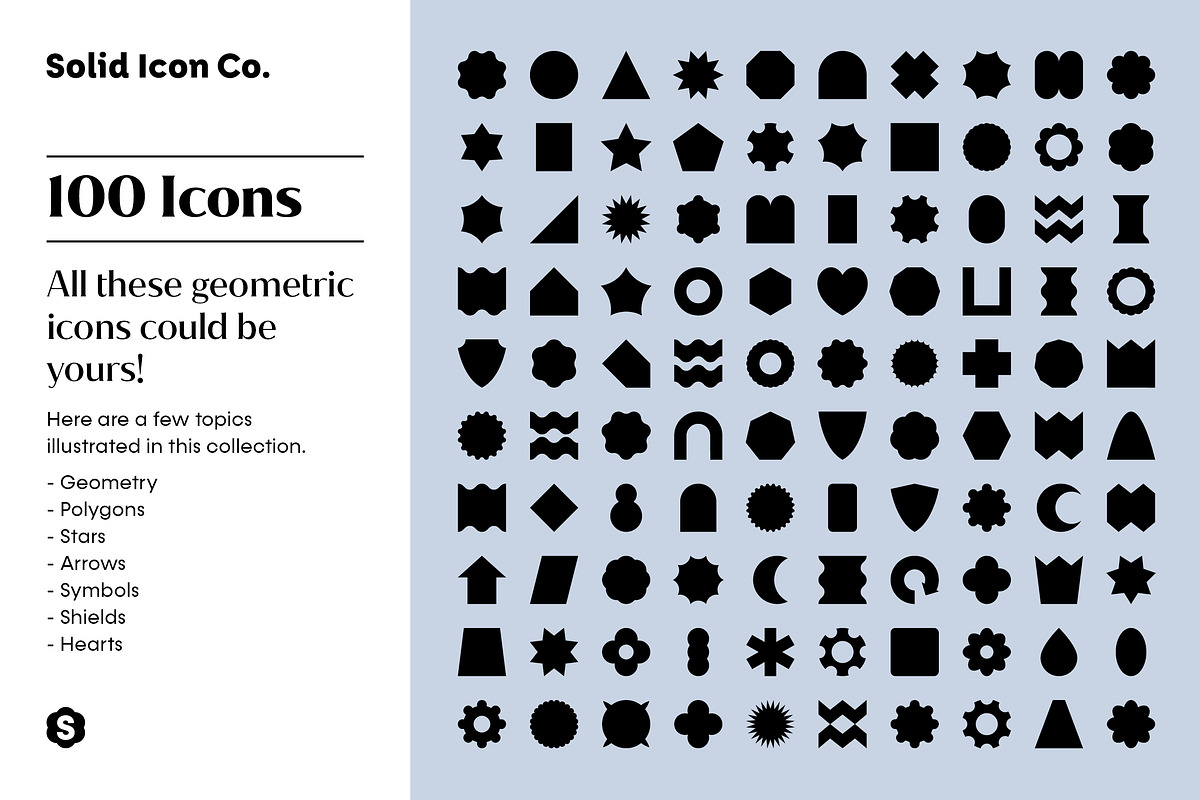 Shapes Icons, a Solid Icon by Solid Icon Co (Photo 5 of 6)