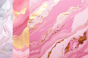 Marble Backgrounds. Pink Blue Gold, a Background Graphic by MuzaArtStudio (Thumbnail 5 of 8)