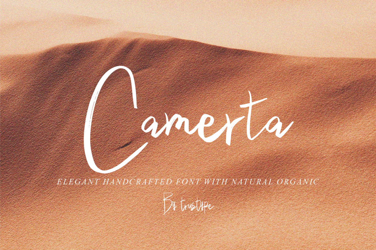 Camerta Signature, a Handwritten Font by Eltypesstudio (Photo 1 of 10)