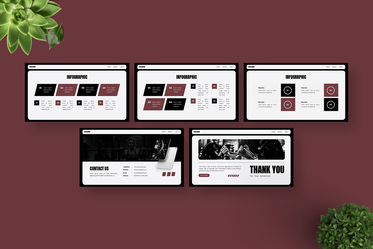 Gym Center - Keynote Templates, a Presentation Template by Deepslide Studio (Photo 6 of 6)