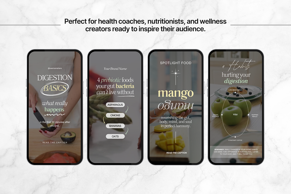 100 Gut Health Reels Templates preview 5